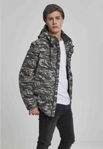 Urban Classics Jas -M- Tiger Camo Cotton Groen