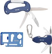 Gentlemen's Hardware Multitoolset Survival Rvs Blauw 3-delig