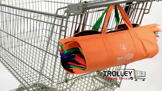 Handige boodschappentas 4 Delig "Trolleybag" | bol.com