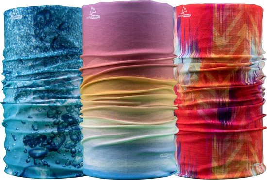Necky Protect 3-pack Nekwarmer - Sjaal - Bandana - Fiets - Sport - Wintersport - Heren - Dames