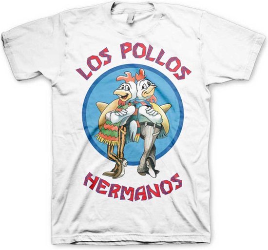 Breaking Bad Heren Tshirt Los Pollos Hermanos Wit