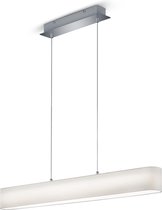 LED Hanglamp - Hangverlichting - Trion Lanago - 18W - Warm Wit 3000K - Rechthoek - Mat Wit - Aluminium - BES LED