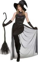 VIVING COSTUMES / JUINSA - Zwarte sexy heks kostuum voor dames - Small