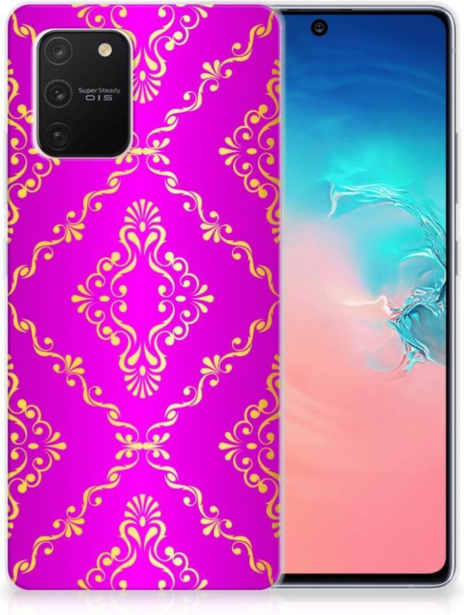Back Cover voor Siliconen Hoesje Samsung Galaxy S10 Lite Barok Roze