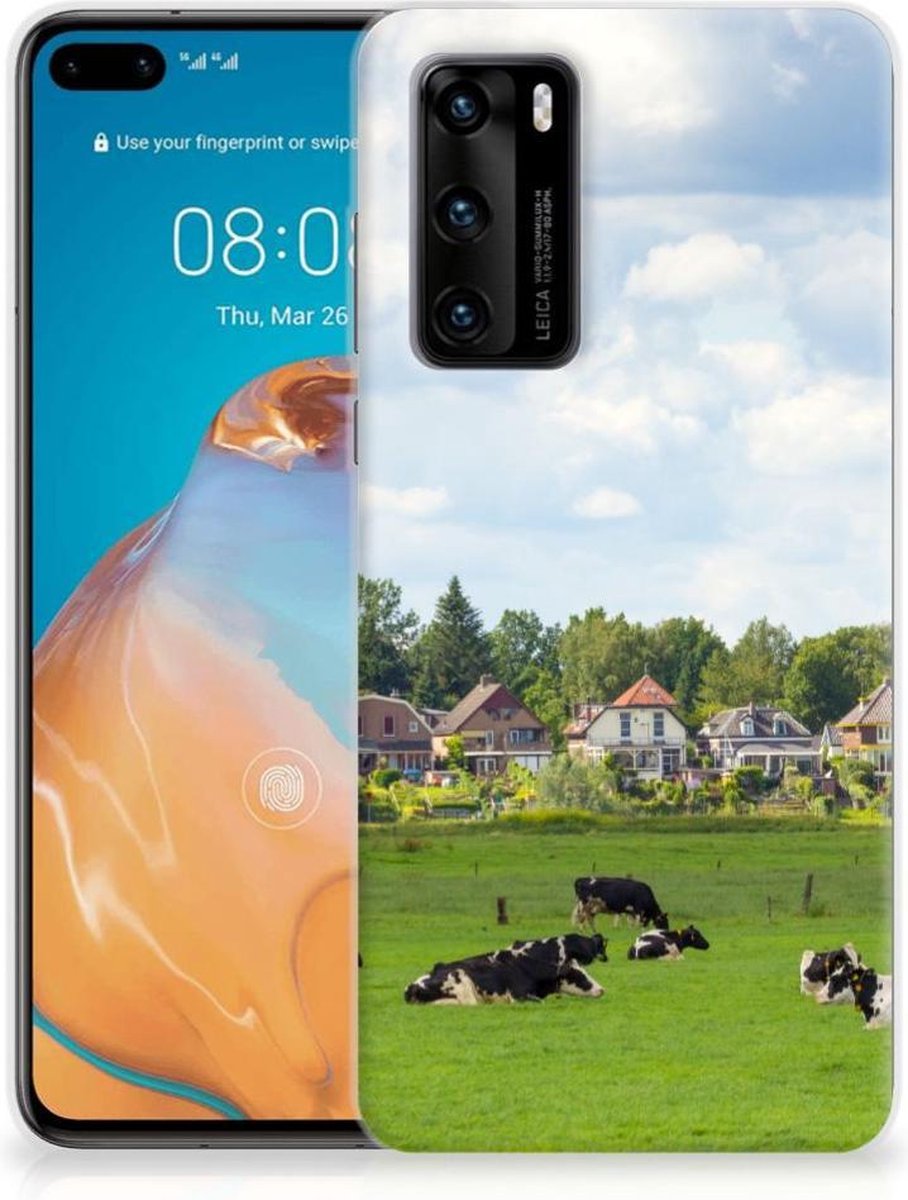Huawei P40 TPU Hoesje Koeien