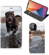 Standcase Hoesje Geschikt voor iPhone12 Pro Max Smart Cover Honden Labrador
