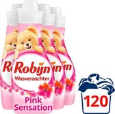 Robijn Pink Sensation Vloeibaar Wasverzachter - 4 x 30 wasbeurten - Voordeelverpakking