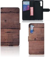 Leuk Case OnePlus Nord Hoesje Old Wood