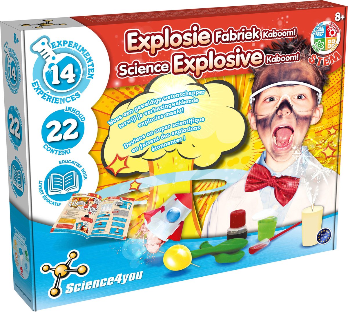 Science4you - Explosie Fabriek Kaboom - Experimenteerset - STEM