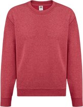 Fruit Of The Loom Childrens Unisex Set In Sleeve Sweatshirt (Heather Rood)