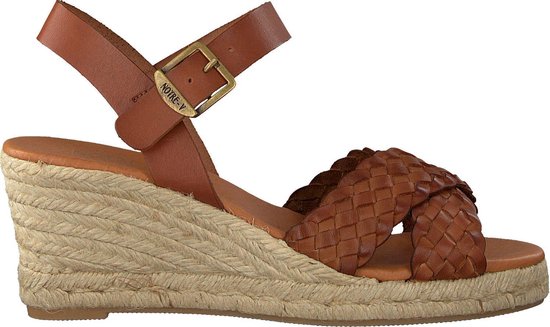 Notre-V Ma7/v74t Sandalen - Met Sleehak - Dames - Cognac - Maat 39 | bol.com