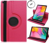 Samsung tab s6 lite hoes Pink Draaibare Hoesje Case Cover tablethoes - Tab s6 lite hoes 2020 360 Hoes bookcase