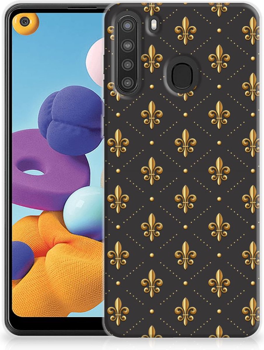 Samsung Galaxy A21 TPU bumper Franse Lelie