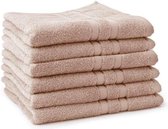Bol.com LINNICK Pure Handdoeken Set - 100% Katoen - Nude - 60x110cm - Per 6 Stuks aanbieding