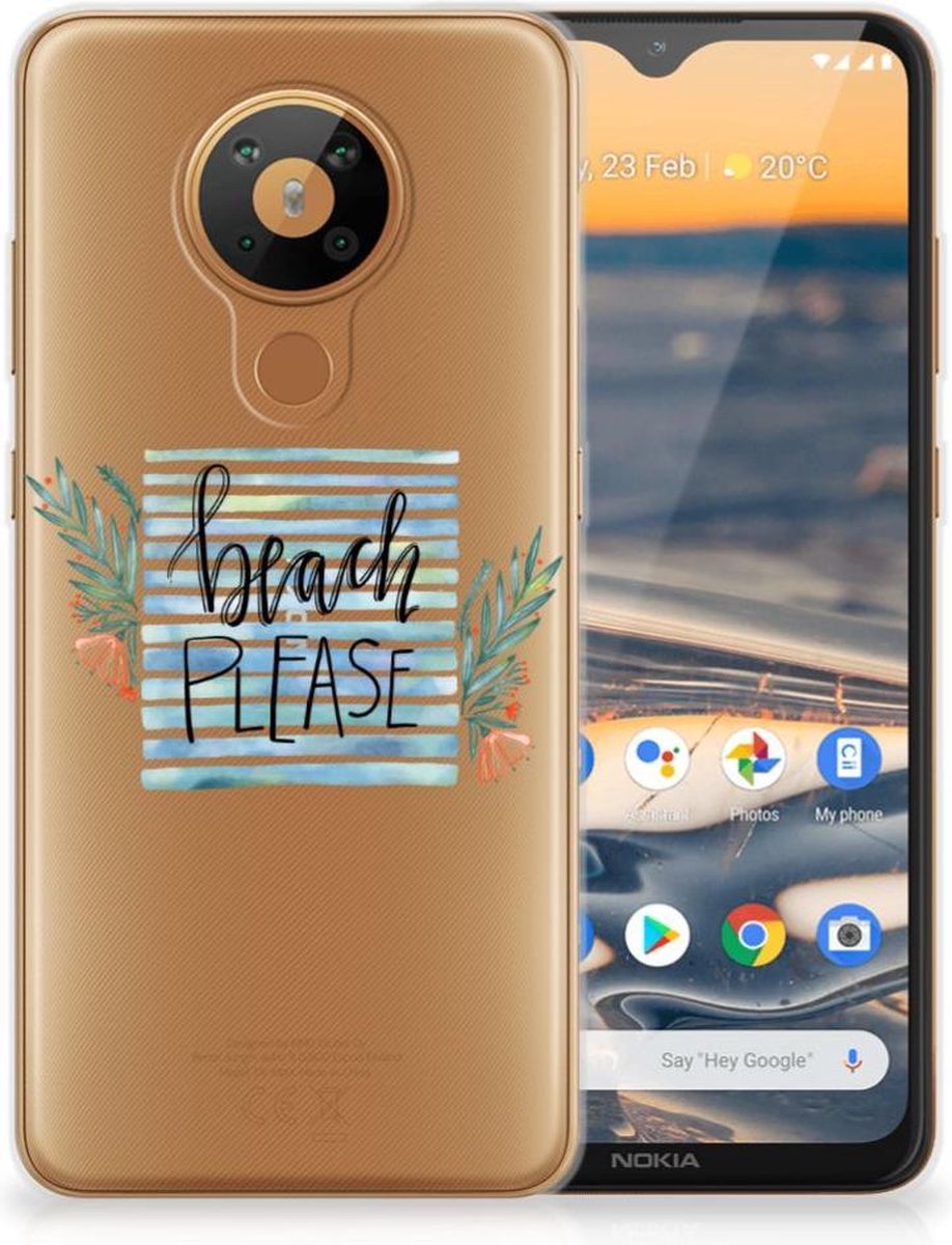 Nokia 5.3 Telefoonhoesje met Naam Boho Beach