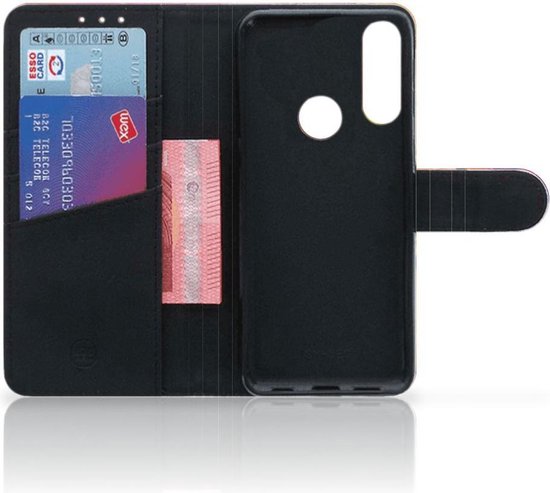 Coque Alcatel 1S 2020 Cuir PU Premium Housse Portefeuille Coque pour Tulipes
