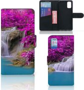 Wallet Bookcase Geschikt voor Samsung Galaxy A41 Telefoonhoesje Waterval
