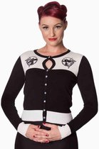 Dancing Days Cardigan -M- HARPER Zwart/Wit