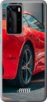 Huawei P40 Pro Hoesje Transparant TPU Case - Ferrari #ffffff