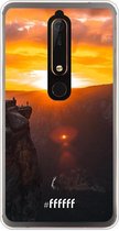 Nokia 6 (2018) Hoesje Transparant TPU Case - Rock Formation Sunset #ffffff