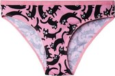 Good Mood Dames Slip Roze Katten - L