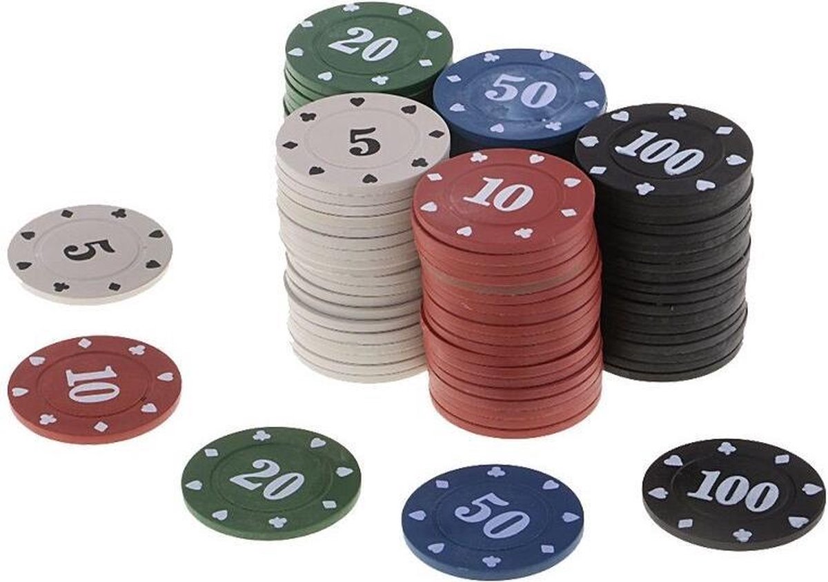 Générique 10x Jetons Poker Jeu Casino Pions Disques Puces Marqueurs Jeu Cartes Texas Valeur $1-10000 #100 