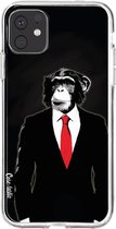 Casetastic Apple iPhone 11 Hoesje - Softcover Hoesje met Design - Domesticated Monkey Print