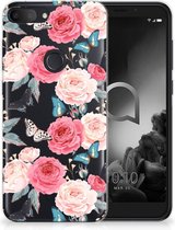 Smartphone hoesje Alcatel 1S (2019) Telefoontas Butterfly Roses