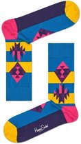 Happy Socks Inca 10th year Anniversary Sokken - Blauw/Geel/Roze - Maat 41-46