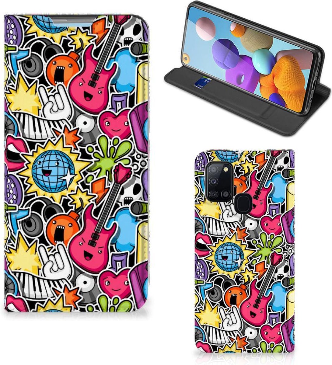 Samsung Galaxy A21s Hippe Standcase Punk Rock