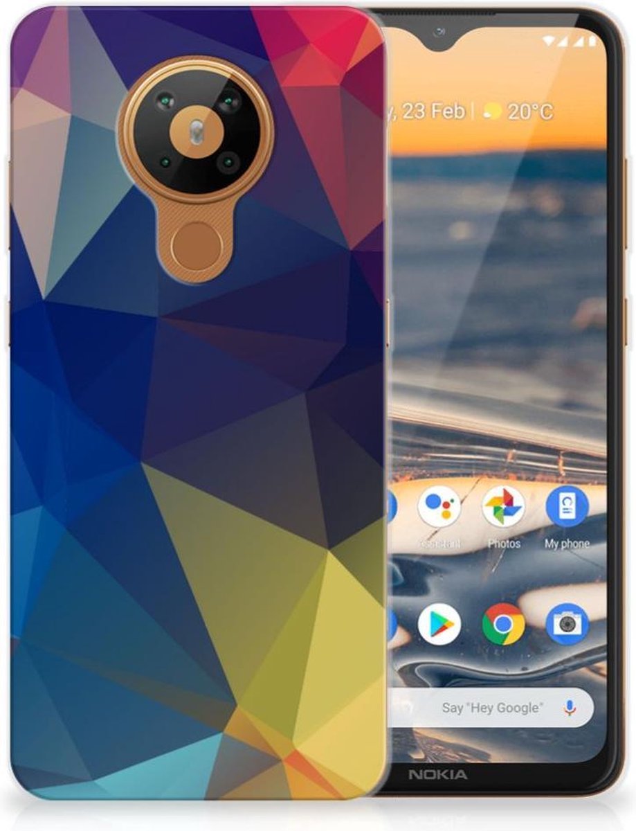 Nokia 5.3 TPU Hoesje Polygon Dark