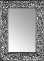 Brocante Spiegel Antraciet 56x76 cm – Louisa – Spiegellijst Antraciet – Lange Spiegels – Groot Spiegel – Perfecthomeshop