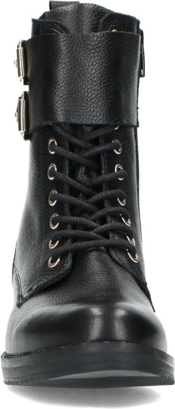 Sacha Dames Zwarte biker boots met accenten Maat 39 Sacha Dames Zwarte biker boots met accenten Maat 39