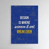 Science & Art - Walljar - Wanddecoratie - Schilderij - Plexiglas