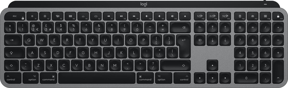 Logitech - MX Keys for Mac Space Grey Nordic