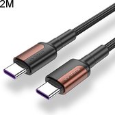 Let op type!! Kuulaa KL-X06 USB-C / Type-C naar USB-C / Type-C Zinklegering Snellaadkabel  Lengte: 2m (Rood)