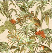 Wallstitch bird of paradise green  DE120013