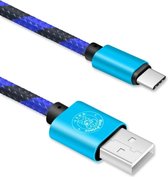 Let op type!! ENKAY Hat-Prins 2A USB naar USB-C / Type-C Nylon weven stijl Data Sync opladen kabel  kabellengte: ongeveer 1m voor Galaxy S8 & S8 PLUS / LG G6 / Huawei P10 & P10 Plu