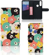 Wallet Bookcase Alcatel 1S 2020 Telefoonhoesje Bears