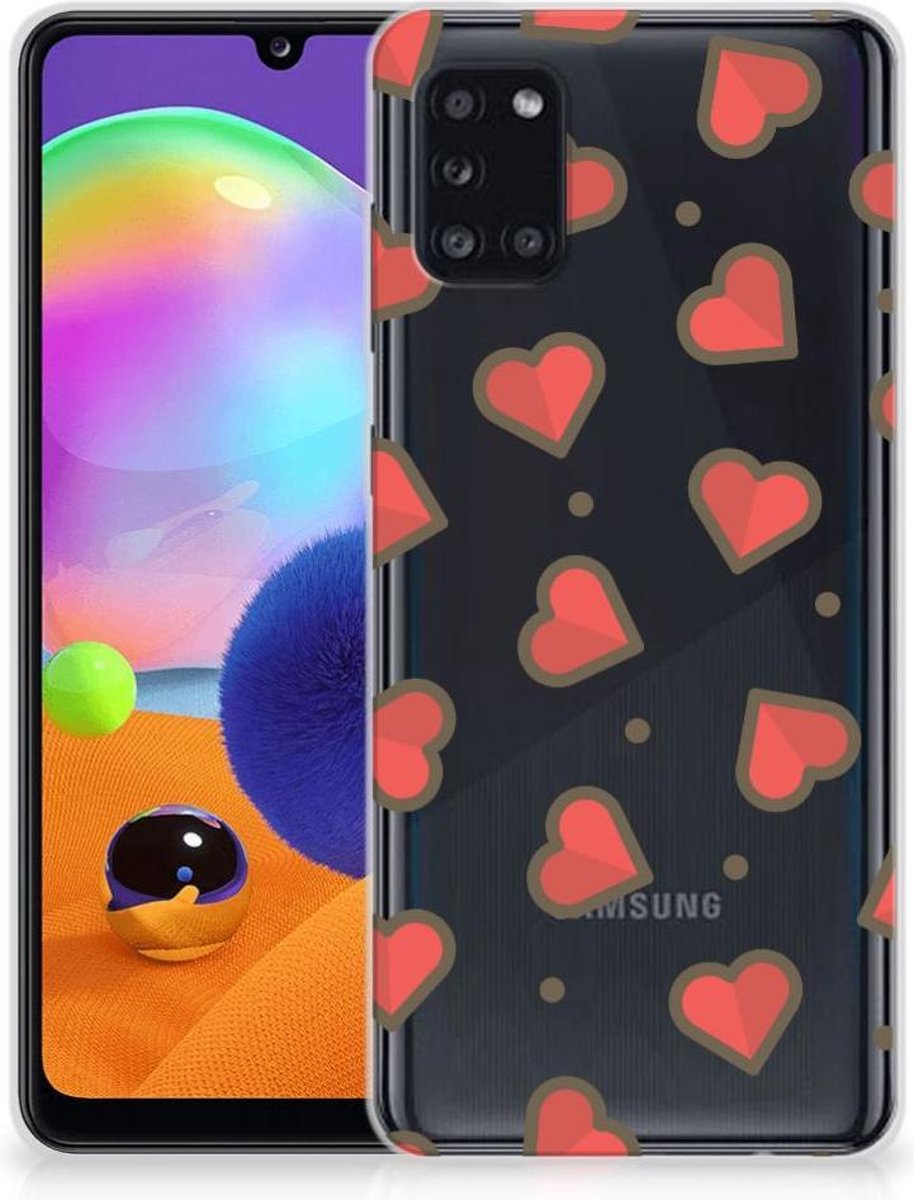 Samsung Galaxy A31 TPU bumper Hearts
