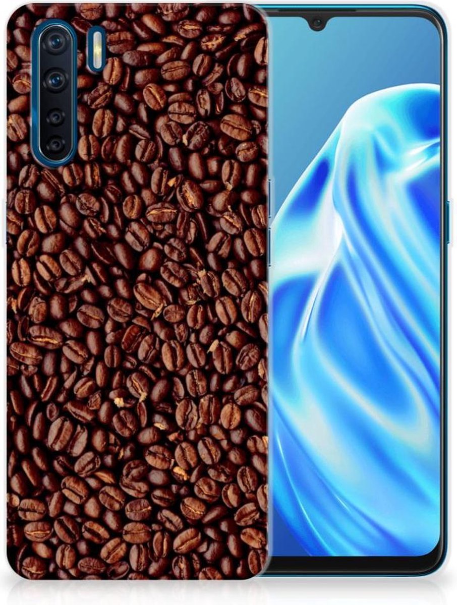 TPU Hoesje voor OPPO A91 Siliconen Case Koffiebonen