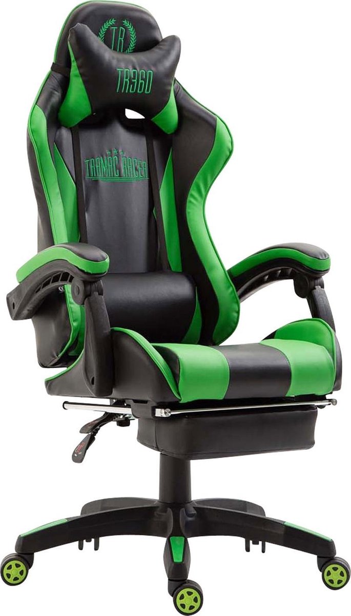 CLP Ignite - Bureaustoel - Kunstleer zwart/groen