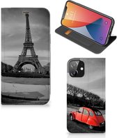 Hoesje Geschikt voor iPhone 12 | Geschikt voor iPhone 12 Pro Wallet Case Eiffeltoren Parijs