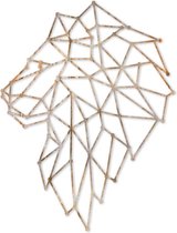 Geometrische Leeuw - Houten dieren - Gesneden uit Multiplex (vorm) - Max 40 x 60 cm