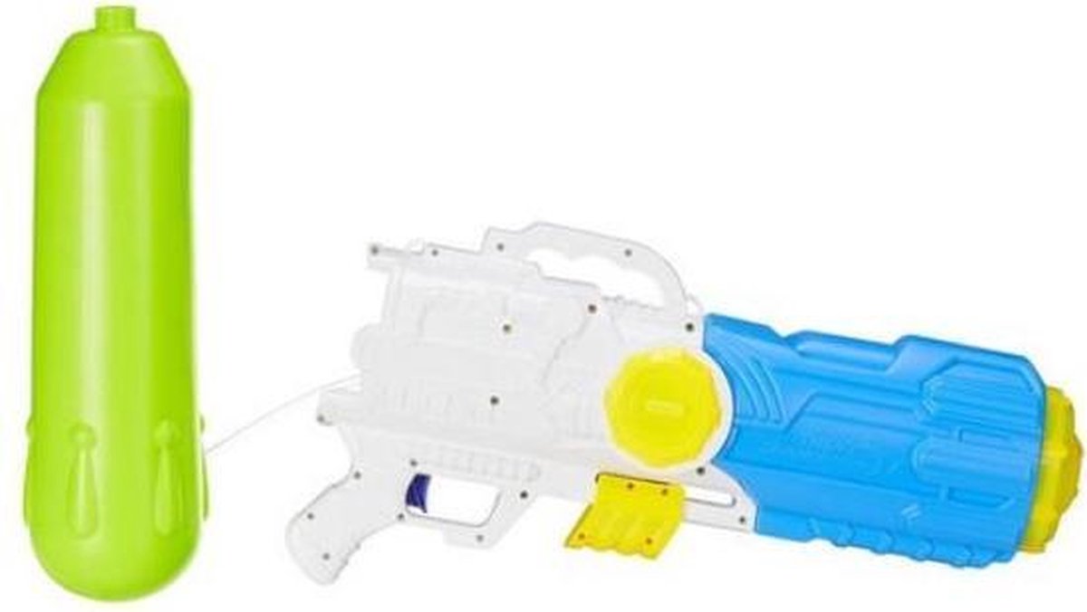 Decopatent® XXL Super Soaker Waterpistool - 3.2 L - Waterpistool Jongens & Meisjes - Groot Watergeweer - 80x15x27 Cm - Groen/Geel