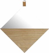 Rox Living Spiegel Met Opbergruimte Ruit 35 Cm Hout Naturel