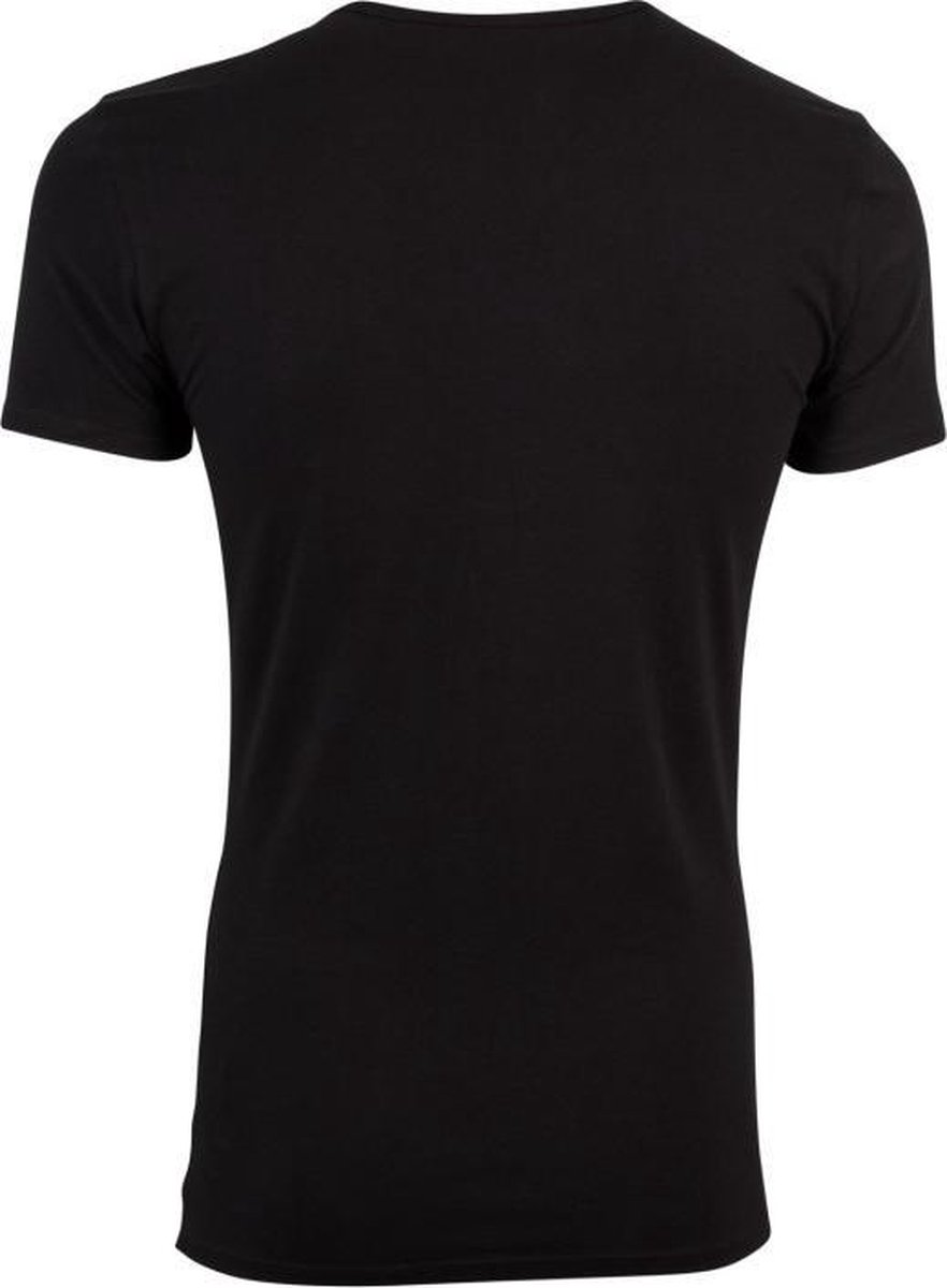 Mode Shirts V-hals shirts Tommy Hilfiger V-hals shirt zwart casual uitstraling 
