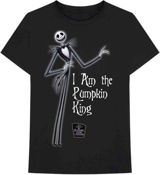 Disney The Nightmare Before Christmas - Pumpkin King Heren T-shirt - L - Zwart