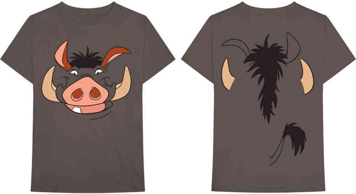 Disney The Lion King Heren Tshirt -S- Pumbaa Bruin