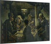 De aardappeleters, Vincent van Gogh - Foto op Plexiglas - 90 x 60 cm